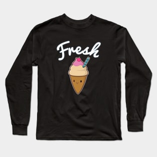 Cute Fresh Ice Cream T-Shirt Long Sleeve T-Shirt